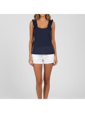 Women's Blue and Navy Vests-tanks-cami